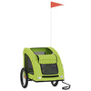 Vidaxl Dog Bike Trailer Oxford Tessuto e Green di ferro
