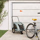 Vidaxl Dog Bike Trailer Tessuto Oxford e grigio ferro