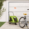 Vidaxl Dog Bike Trailer Oxford Tessuto e Green di ferro