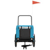 Vidaxl Bike Railer Oxford Fabric y Iron Blue and Black