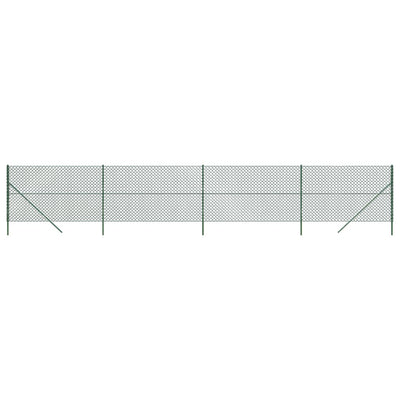 Valla de malla Vidaxl 1,8x10 m verde