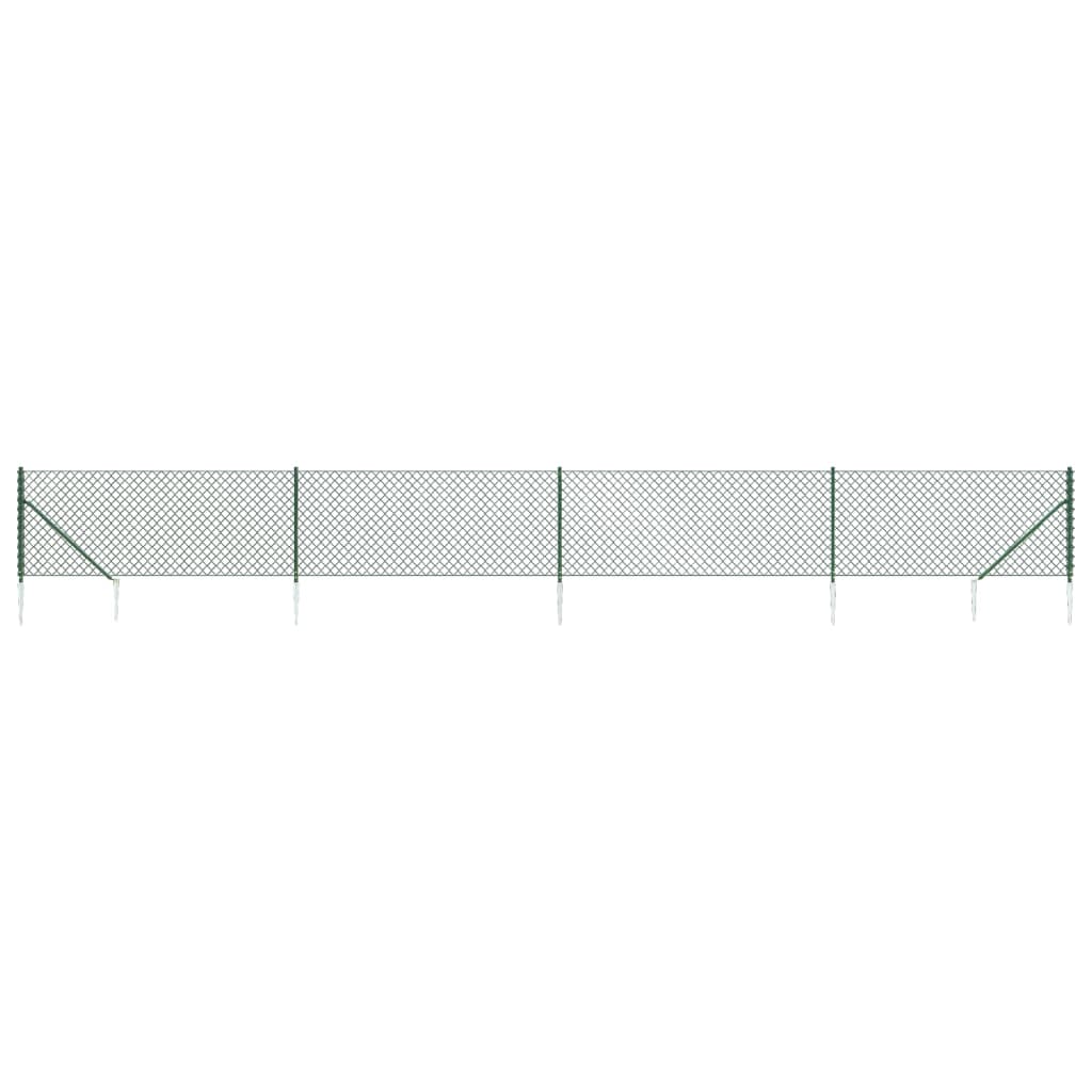 Vidaxl Gaashek con ancore di terra 0.8x10 m verde