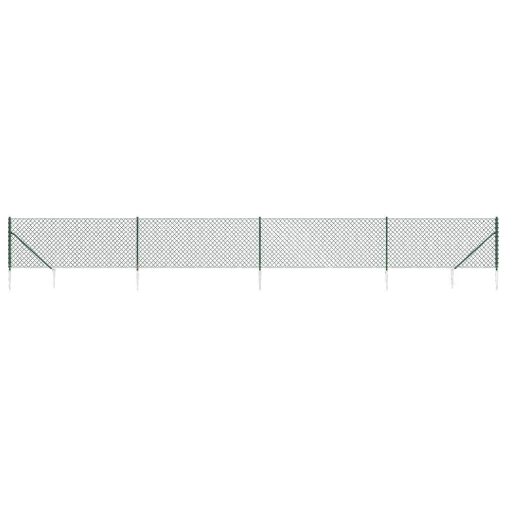 Vidaxl Gaashek con ancore di terra 1.1x10 m verde