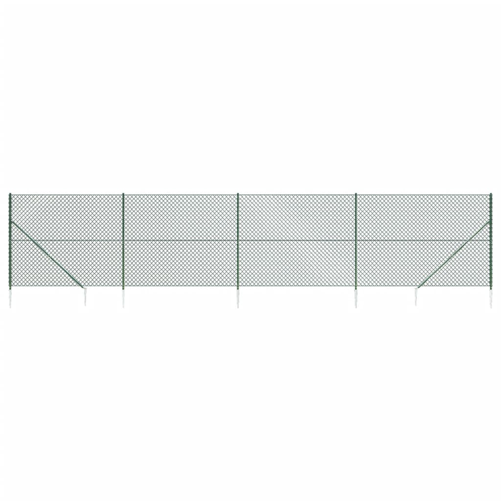 Vidaxl Gaashek con ancore di terra 1.6x10 m verde