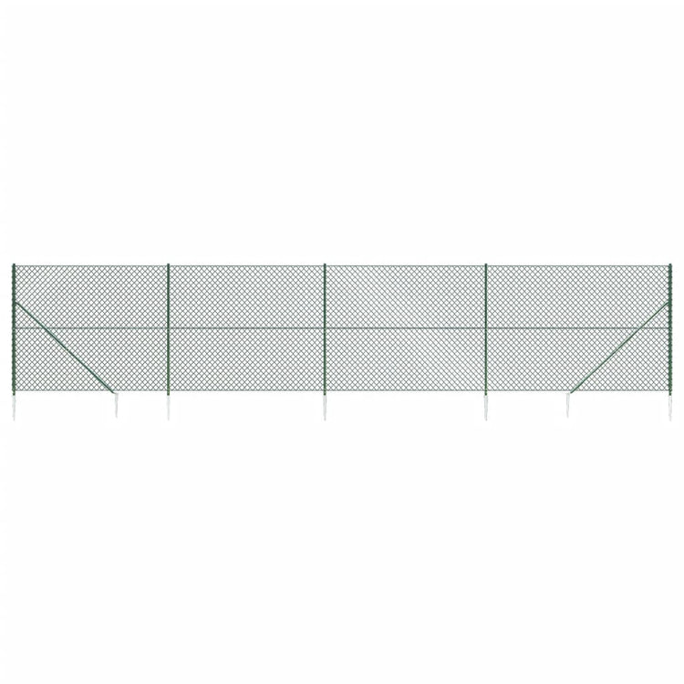 Vidaxl Gaashek con ancore di terra 1.6x10 m verde