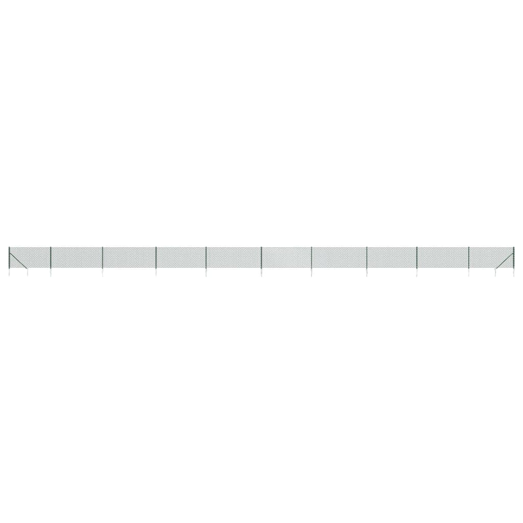 Vidaxl Gaashek con ancore di terra 1x10 m verde