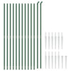 Vidaxl Gaashek con ancore di terra 1,4x25 m verdi