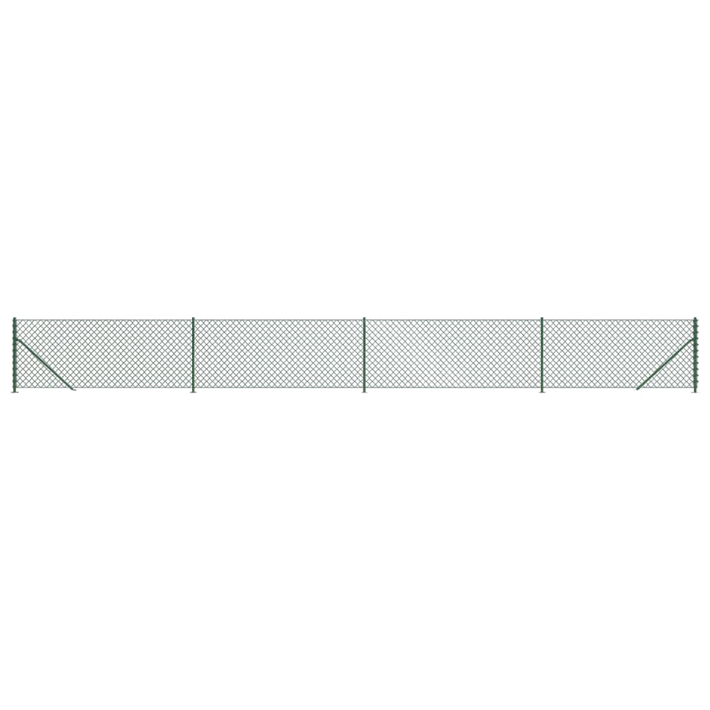 Vidaxl Mesh cerca con Flens 1x10 m verde