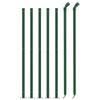 Vidaxl Mesh cerca con Flens 1x10 m verde
