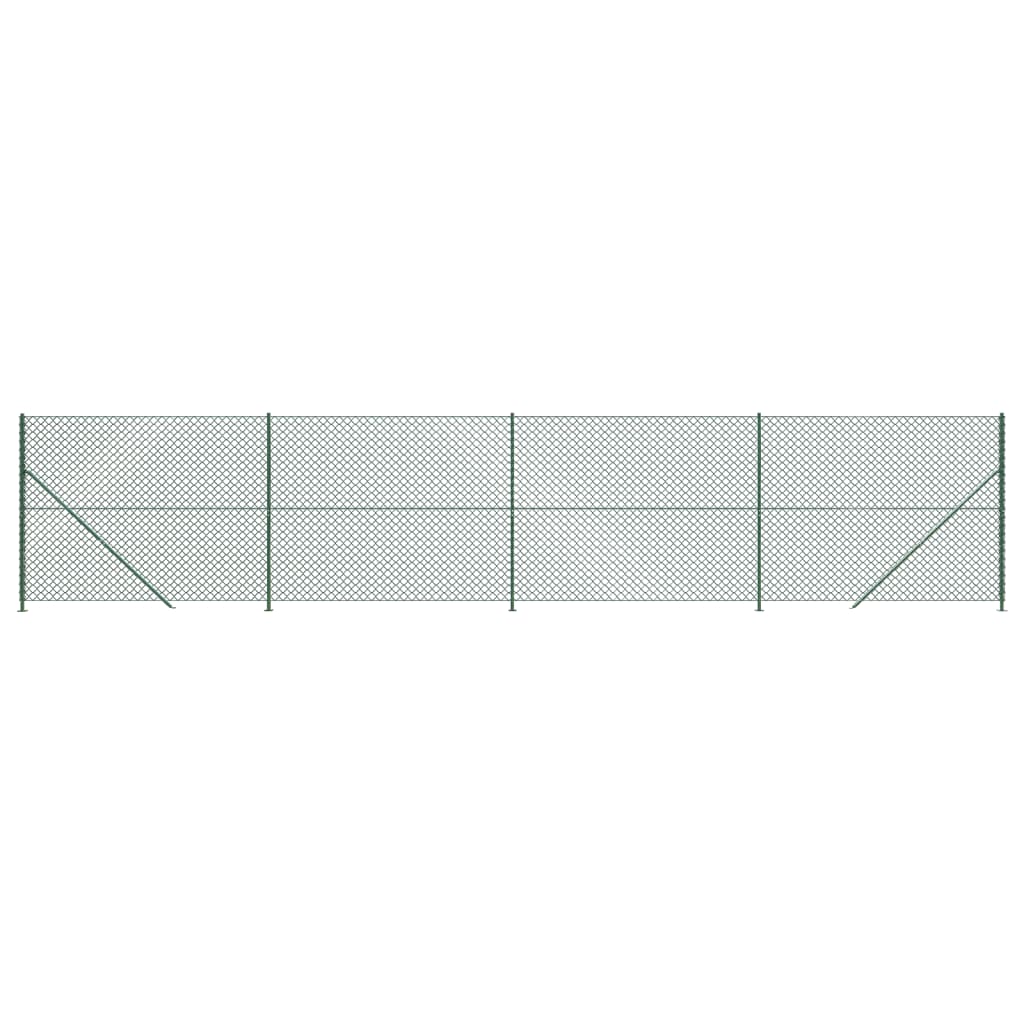 Vidaxl gaashek met flens 1,4x10 m groen