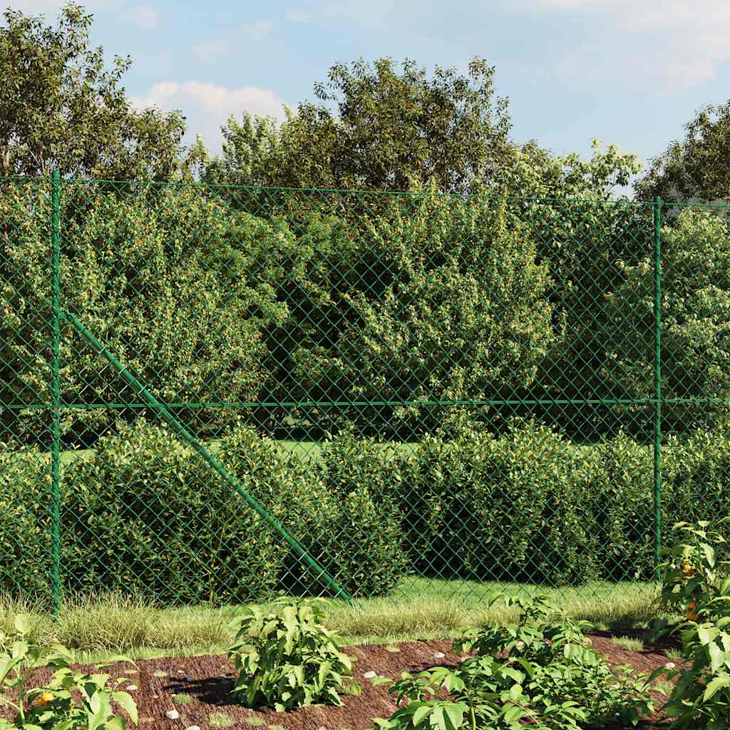 Vidaxl gaashek met flens 1,4x10 m groen
