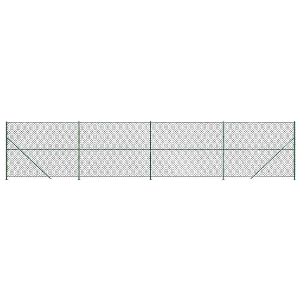 Vidaxl gaashek met flens 1,6x10 m groen