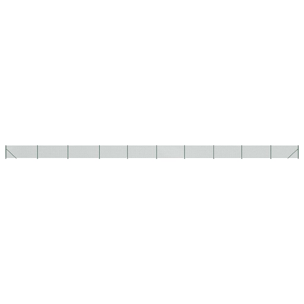 Vidaxl gaashek met flens 1,1x25 m groen
