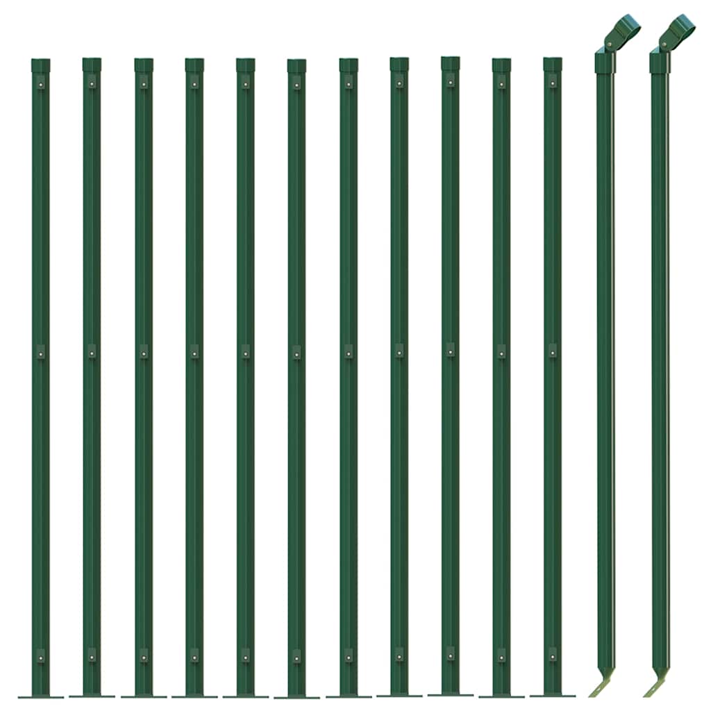 Vidaxl gaashek met flens 1,1x25 m groen