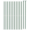 VidaXL Gaashek met flens 1,6x25 m groen