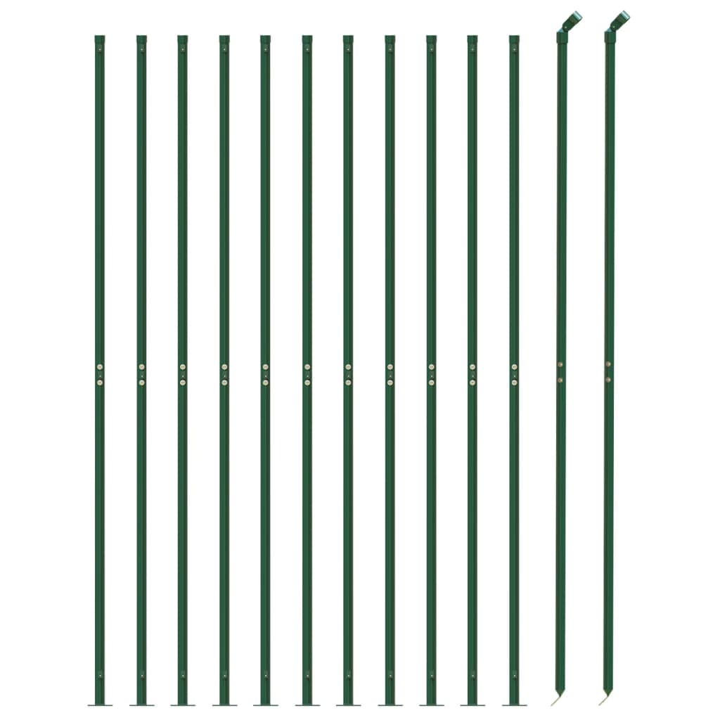 VidaXL Gaashek met flens 1,6x25 m groen