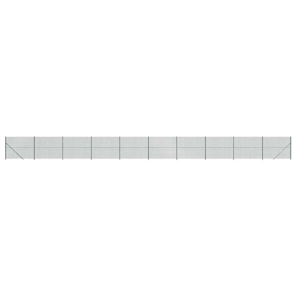 Vidaxl Gaashek con flangia 2.2x25 m verde