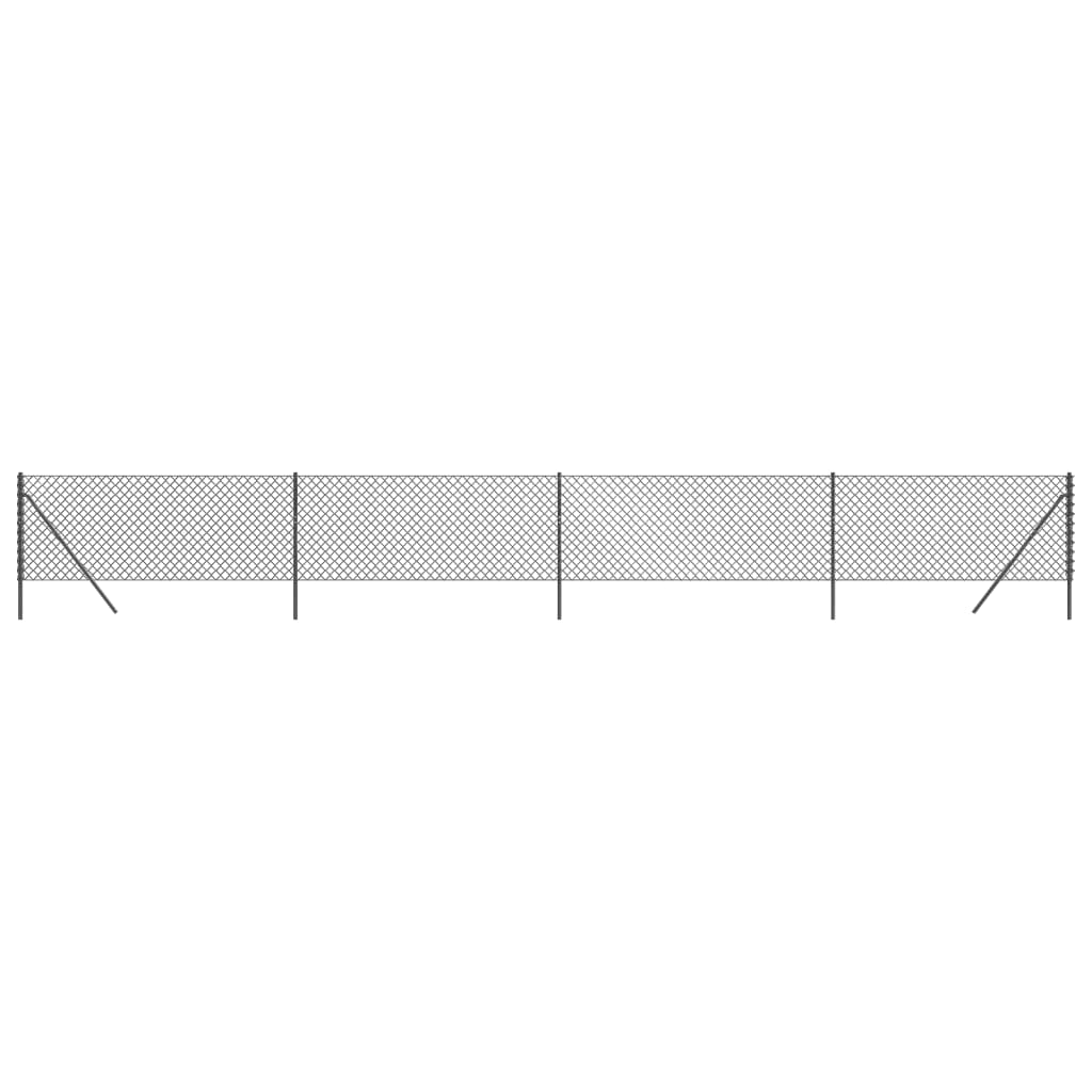 Fence a maglie Vidaxl 1x10 M colorato antracite