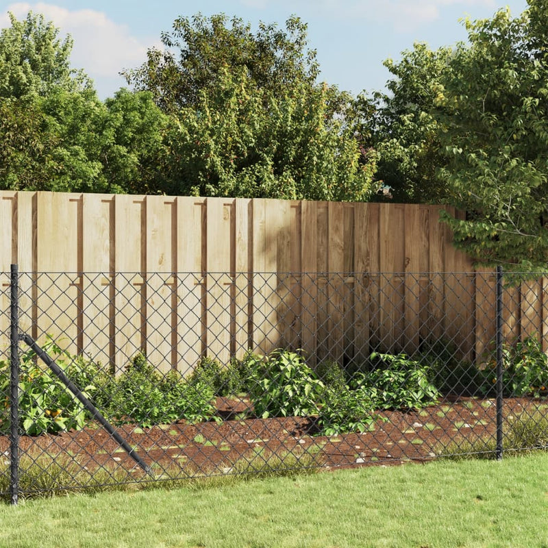 Fence a maglie Vidaxl 1x10 M colorato antracite