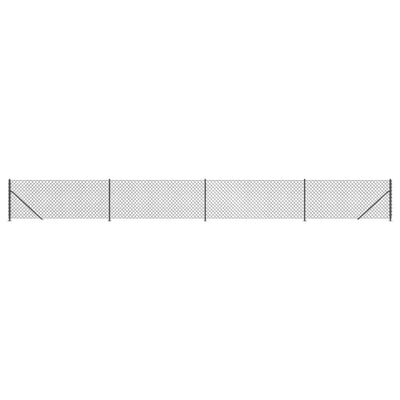Vidaxl Mesh cerca con brida 1.1x10 m antracita