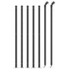 Fence a rete Vidaxl con flangia 1.1x10 M antracite