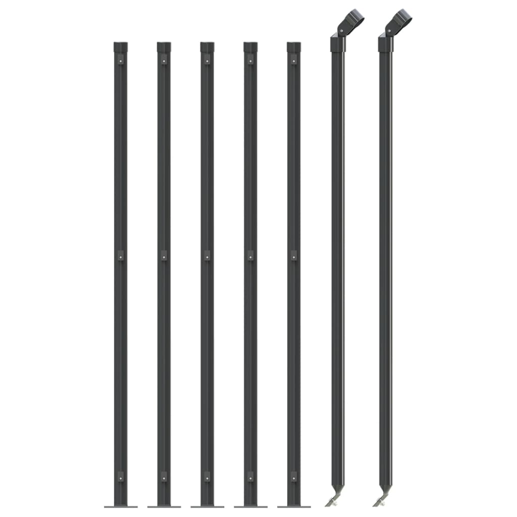 Fence a rete Vidaxl con flangia 1.1x10 M antracite