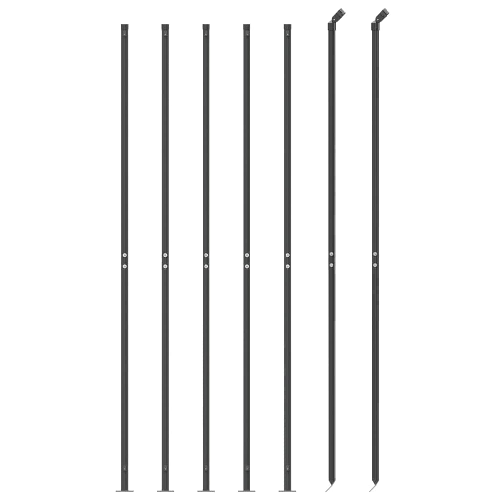 Fence a maglie Vidaxl con flangia 1.4x10 M antracite