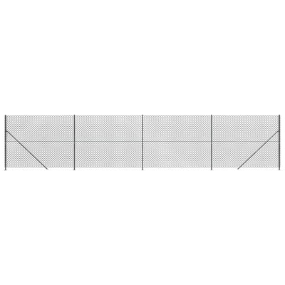 Vidaxl gaashek met flens 2x10 m antracietkleurig