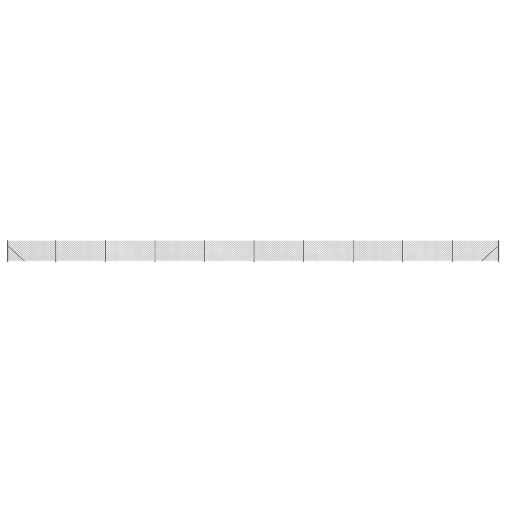 Fence a rete Vidaxl con flangia 0,8x25 M antracite