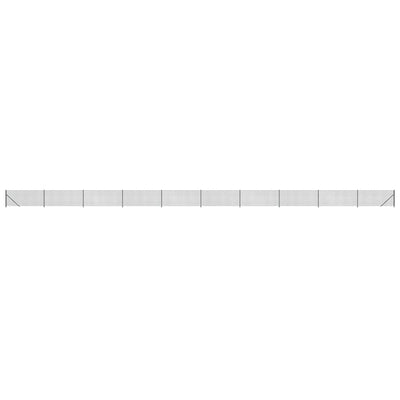 Vidaxl Mesh cerca con brida 0.8x25 m antracita