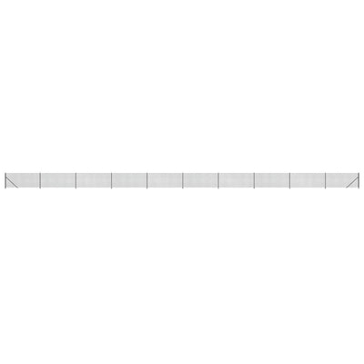 Vidaxl Mesh cerca con brida 1.1x25 m antracita