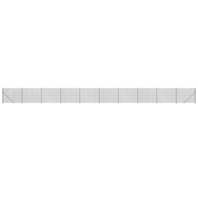 VidaXL Gaashek met flens 1,4x25 m antracietkleurig