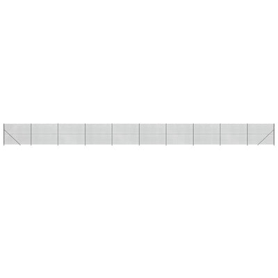 Vidaxl Mesh cerca con brida 1.6x25 m antracita