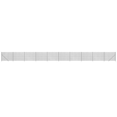 Valla de malla Vidaxl con brida 1.8x25 m antracita