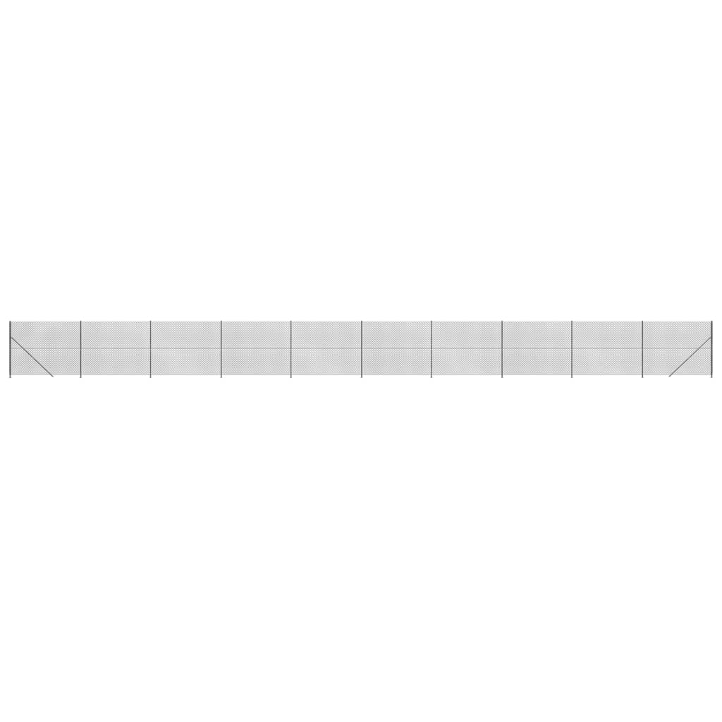 Fence a rete Vidaxl con Flens 2x25 M antracite -colorato