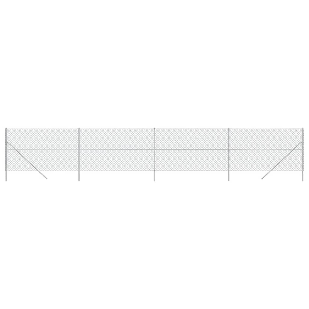 Vidaxl gaashek 2,2x10 m zilverkleurig
