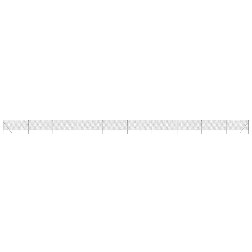 Vidaxl Mesh Fence 1x25 m di colore argento