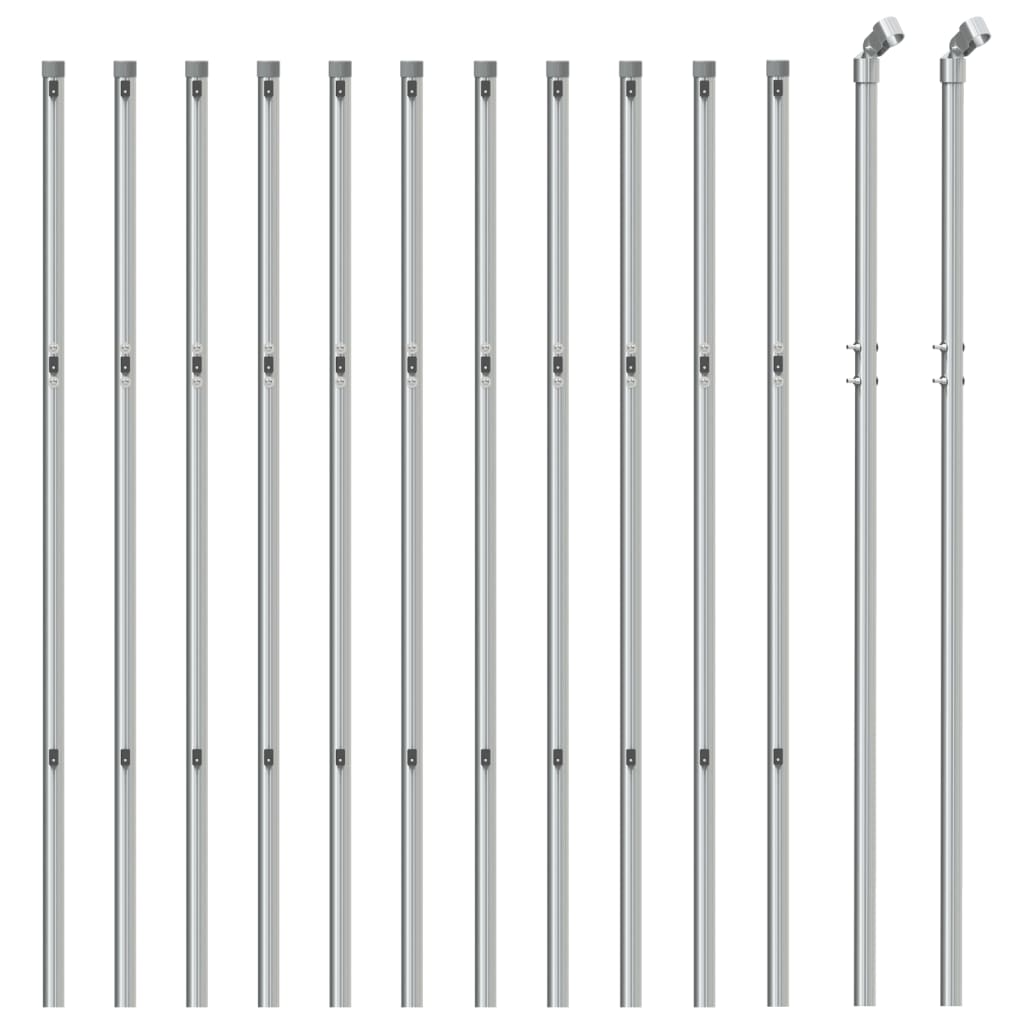 Vidaxl Mesh Fence 1x25 m di colore argento