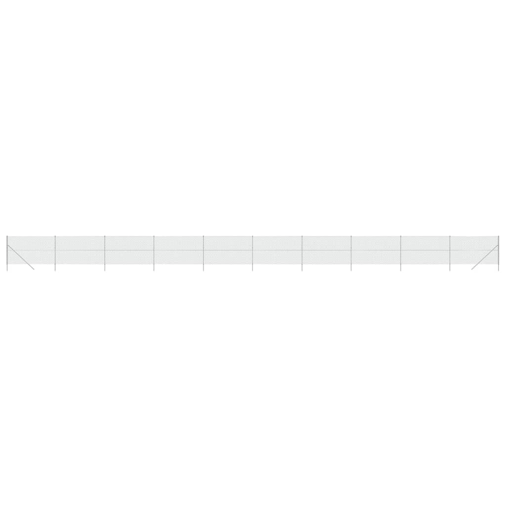 Vidaxl Mesh Fence 1.8x25 m Color de plata