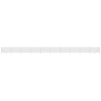 Vidaxl Mesh Fence 1.8x25 m Color de plata