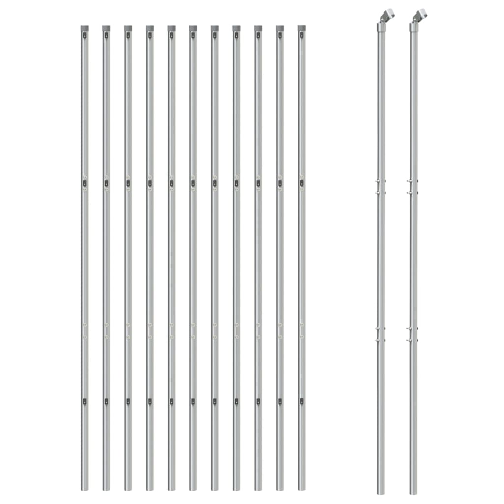 Vidaxl Gaashek 2x25 m de color plateado