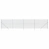 Vidaxl Mesh cerca con anclajes de tierra 1.6x10 m de color plateado