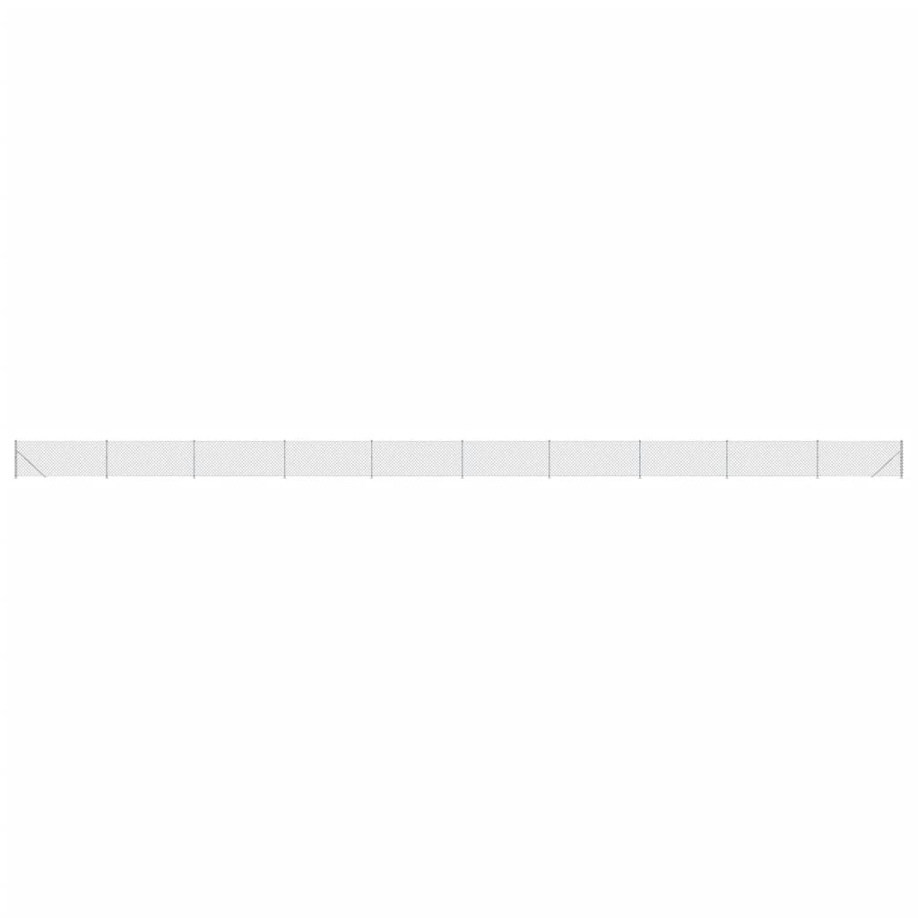 Fence a maglie Vidaxl con Flens 1x25 m di colore argento