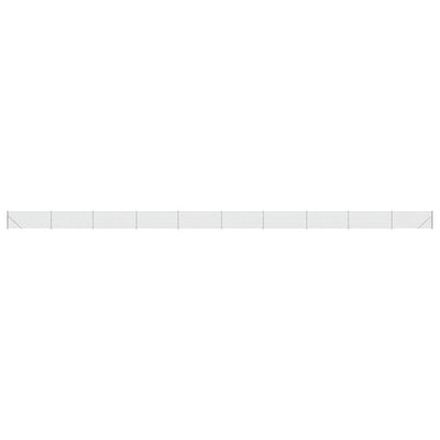 Vidaxl Mesh cerca con brida 1.1x25 m de color plateado