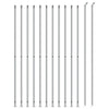 Fence a rete Vidaxl con flangia 1.4x25 m di colore argento