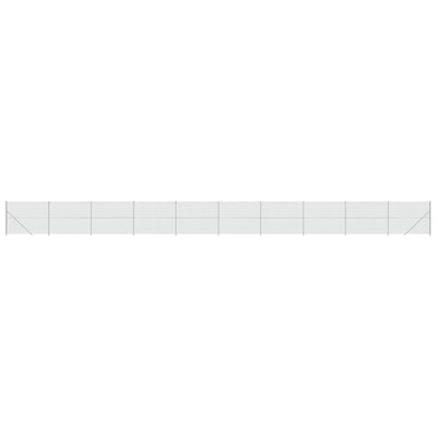 Vidaxl Mesh cerca con brida 1.8x25 m de color plateado