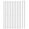 VidaXL Gaashek met flens 1,8x25 m zilverkleurig