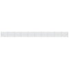 Fence a rete Vidaxl con flangia 2.2x25 m color argento