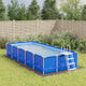 Telo per piscina Vidaxx 640x321 cm geotessile in poliestere grigio chiaro