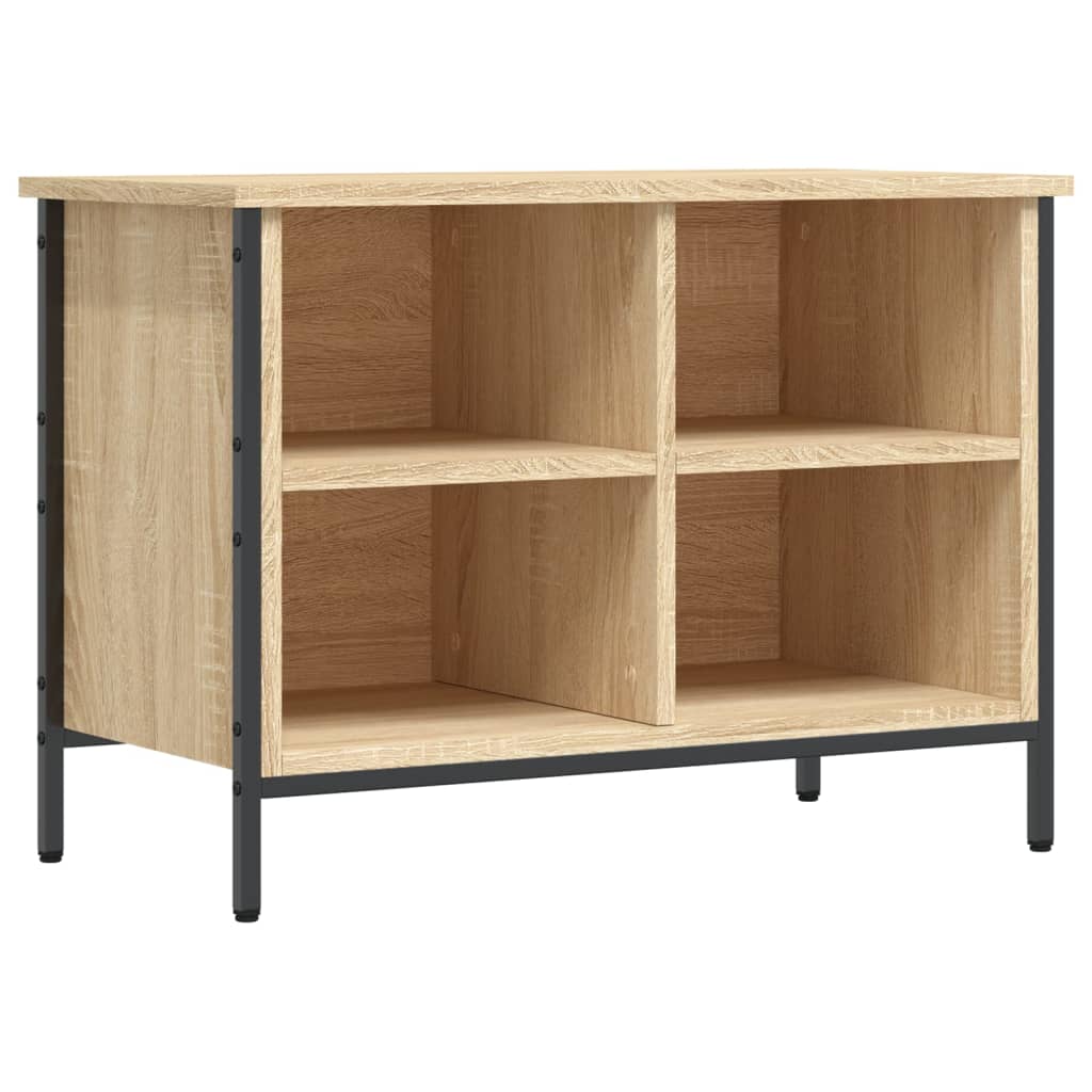 Gabinete de zapatos Vidaxl 69x35x50 cm de madera propiedad de Oak de Oak